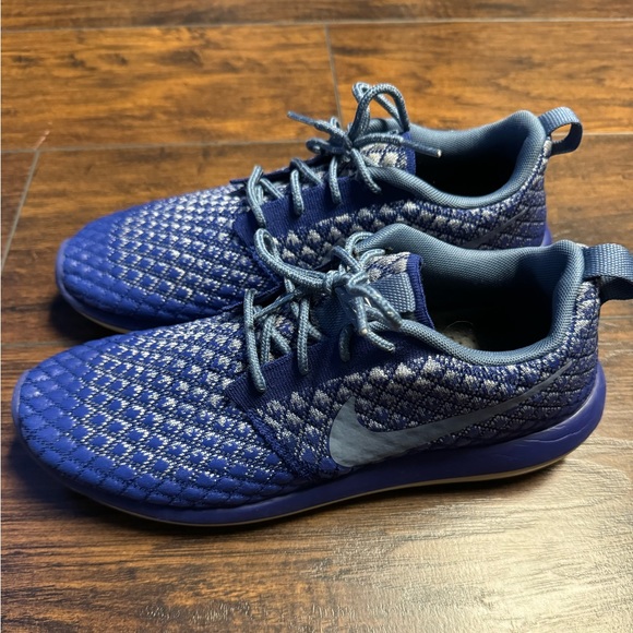 Nike Roshe Run Two Flyknit 365 Deep Royal Women Size 11 Men Size9 Insole Upgrade - Picture 3 of 11